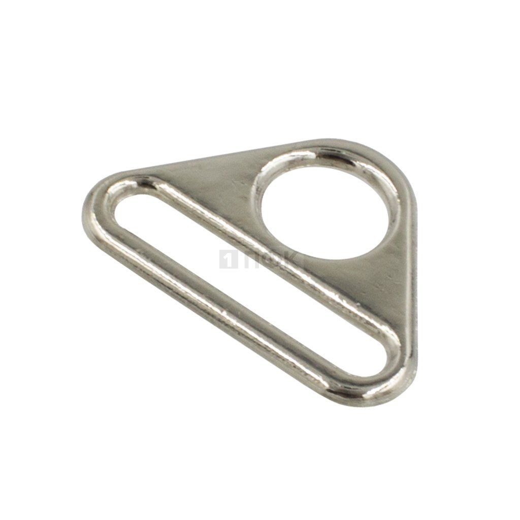 Пряжка металлическая треугольник 32мм никель (уп 500/5000шт) 5,3 гр