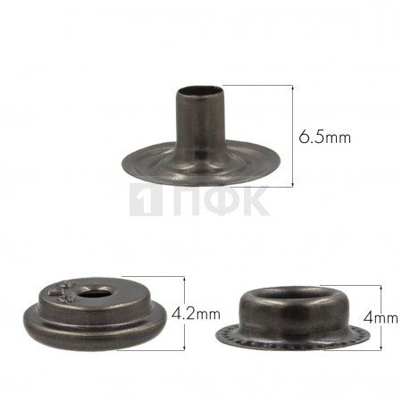 3 Части кнопки для одежды 15мм №61 нерж цв никель тем (уп 720шт) DNG 3 Части кнопки для одежды 15мм №61 нерж цв никель тем (уп 720шт) DNG