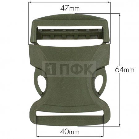 Фастекс БФ-40 (защелка-трезубец) ПП 40мм цв хаки (уп 1000шт) Фастекс БФ-40 (защелка-трезубец) ПП 40мм цв хаки (уп 1000шт)