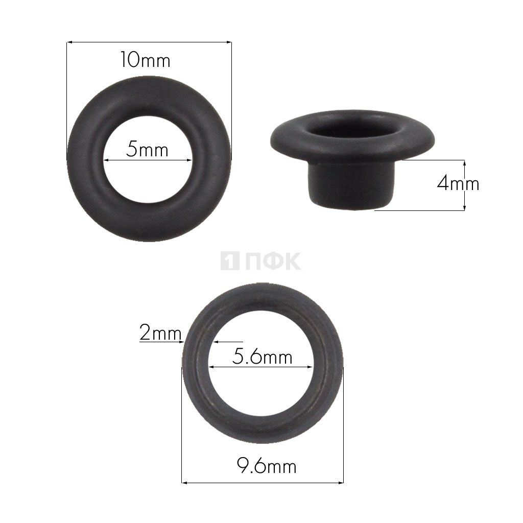 Люверсы №3 5мм латунь цв оксид (уп 5000шт) — ПФКР Люверсы №3 5мм латунь цв оксид (уп 5000шт)