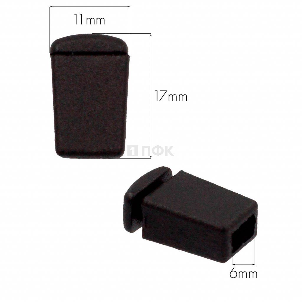 Наконечник для шнура 27102-Н ПП цв черный (уп 1000шт) — ПФКР Наконечник для шнура 27102-Н ПП цв черный (уп 1000шт)