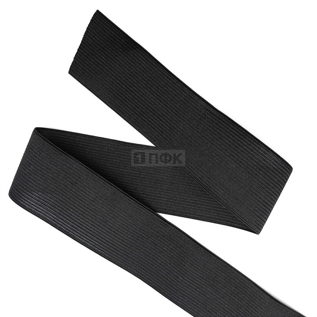 Резинка вязанная 60мм 24 гр/м цв черный (рул 40м/уп 200м) — ПФКР Резинка вязанная 60мм 24 гр/м цв черный (рул 40м/уп 200м)