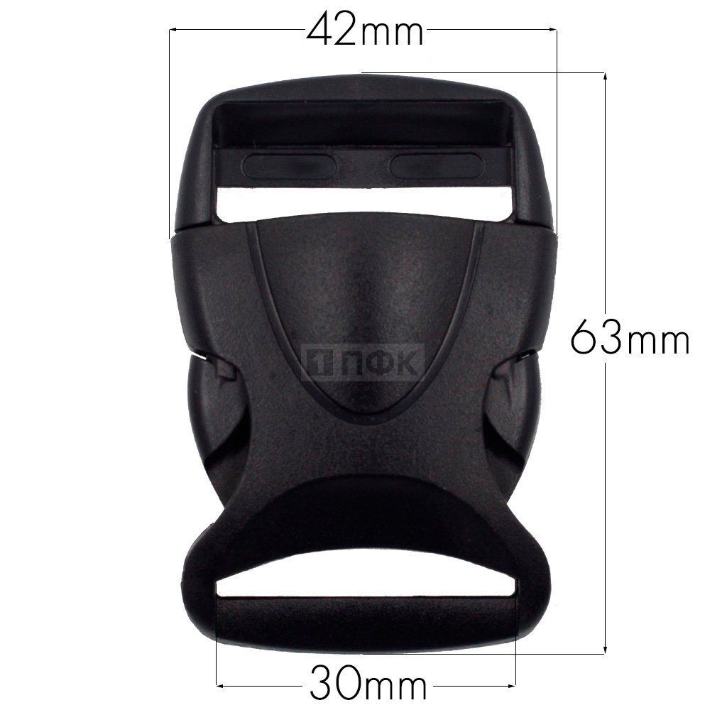 Фастекс Ф-130 (защелка-трезубец) ПФЛ 30мм цв черный (уп 1000шт) — ПФКР Фастекс Ф-130 (защелка-трезубец) ПФЛ 30мм цв черный (уп 1000шт)