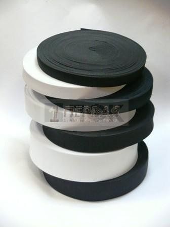 Резинка вязанная 60мм цв черный (уп 50м/200м) — ПФКР Резинка вязанная 60мм цв черный (уп 50м/200м)