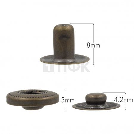 3 Части кнопки для одежды 15мм Альфа латунь цв антик (уп 720шт) NEW STAR 3 Части кнопки для одежды 15мм Альфа латунь цв антик (уп 720шт) NEW STAR